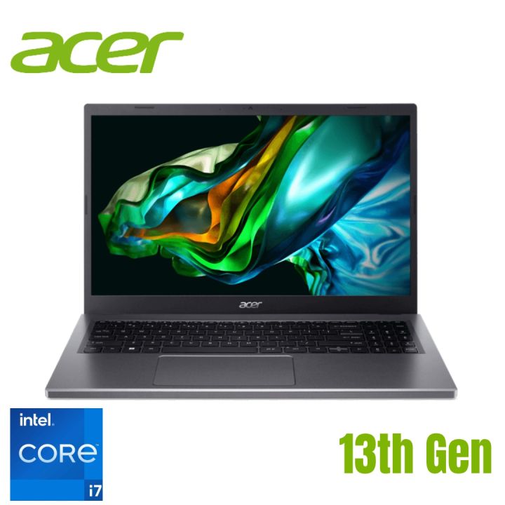 Acer Aspire 5 i7 13th Gen 1355U 2023 – 8GB DDR5 RAM – 512GB NVMe SSD – 15.6″ FHD Display – Iris Xe Graphics – Steel Grey