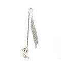 Feather Stainless Steel Silver Bookmark. 