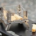 MOUNT Desktop Bonfire Stove Mini Charcoal Stove Stainless Steel Firewood Camping Stove Rack for Outdoor Home for Picnic. 