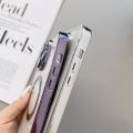 Compatible with iPhone14plus phone case magsafe magnetic plating 12 transparent apple 13 Pro full package soft shell. 