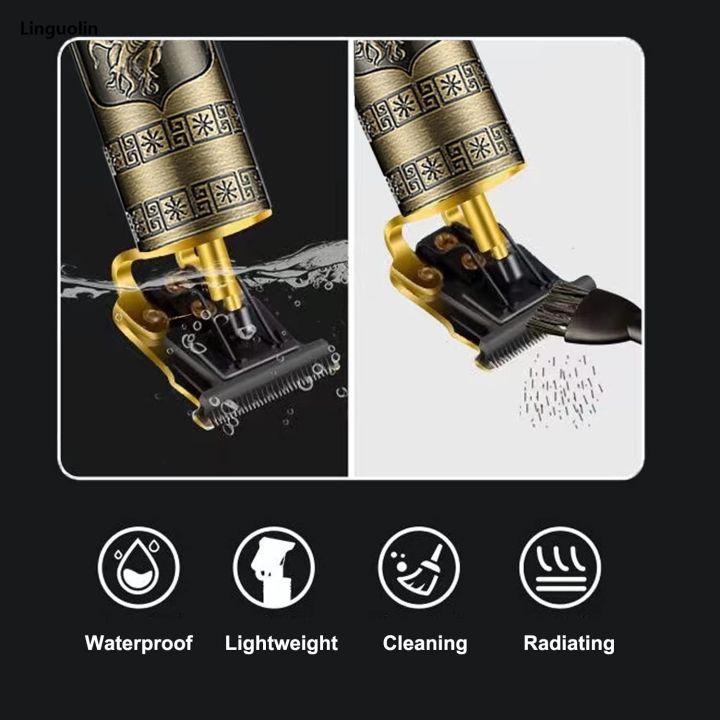 Linguolin%20Hair%20Clippers%20for%20Men,%20Pro%20Li%20Close%20Cutting%20Trimmer,%20T-blade%20Electric%20Rechargeable%20Grooming%20Kit%201.5/2/3/4%20mm%20Zero%20Gapped%20Detail%20Barber%20Haircut%20(Dragon)%20-%20Image%206