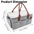 Baby Items Felt Cloth Mommy Tote Bag Large Capacity Foldable Design Kids Lunch Bags Portable Bag Non-Woven Fabric Foldable Baby Diaper Bag Nursery Essentials. 