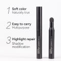 Hairline contouring pen makeup manufacturer wholesale eyebrow powder eyebrow pencil natural shadow save bun hair seam filling retouching pen. 