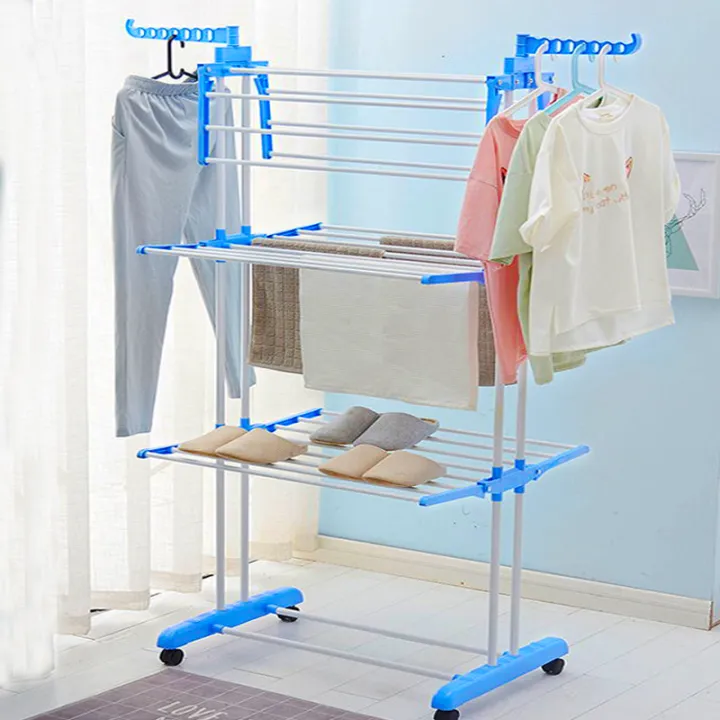 Foldable%20Multi-Layer%20Clothes%20Drying%20Rack%20with%20Wheels%20%E2%80%93%20Telescopic%20Metal%20Laundry%20Stand%20for%20Indoor%20&%20Outdoor%20Use%20%7C%203-Tier%20Cloth%20Dryer%20Rack%20for%20Towels,%20Garments%20&%20Home%20Organization%20-%20Image%203