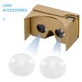 2x for Google Cardboard Virtual Reality VR BiConvex Lenses Only 37mm x 45mm. 