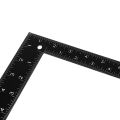 Teacher 0-30cm 0-20cm Measuring Range L Shaped Design Square Ruler Black. 