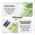 Difutagui 1.5V AAA Operated Powerful Handheld Fan Portable Small Lightweight Makeup Fan for Girl Women Indoor Outdoor. 