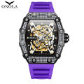ONOLA brand fashionable business luxury waterproof mechanical men's watch. 
