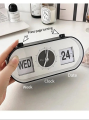 Mini Born New Creative Bedrooms Alarm Clock Fun Flip Mechanical Alarm CloProfesional ck Desktop Digital Calendar Clocks Retro Desk Clocks Home Decor. 