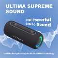 Ultima Soundbox S20 | Hi-Fi 30W Bluetooth Speaker with Ultima Supreme Sound | 7Hours Playtime | 70MM Driver Size | Surround Sound | Dynamic RGB LED Lights | TWS Mode | IPX5 Rated speaker. 