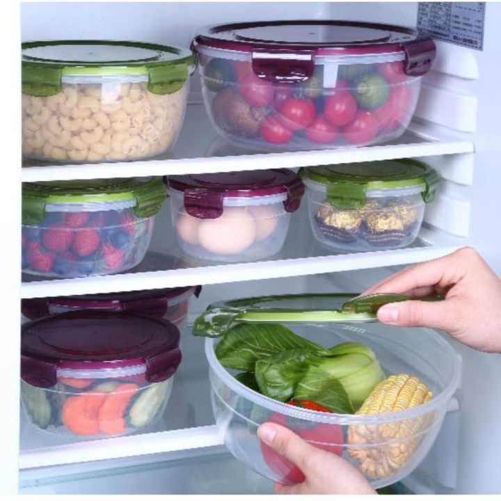 1/4Pcs%20Portable%20Plastic%20Round%20Storage%20Box%20Sealed%20Rectangular%20Stackable%20Food%20Containers%20with%20Lid%20Microwave-heated%20Lunch%20Boxes%20-%20Image%204