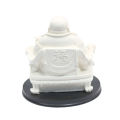 White Laughing Buddha Statue - 9inch. 