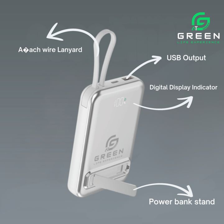Green%20Mag%20Booster%20Powerbank%20%7C%2010000mAh%20%7C%20Magsafe%20%7C%2022.5W%20Super%20Fast%20charging%20%7C%2015W%20Wireless%20Fast%20Charging%20%7C%20Attach%20Wire%20%7C%20PD%20input-Output%20%7C%20Digital%20Display%20%7C%20Lithium-Polymer%20Battery%20%7C%20Slim%20&%20Thinner%20Pocket-Friendly%20%7C%20Stand%20&%20Lanyard%20%7C%20metallic%20UV%20%20Coating%20-%20Image%204