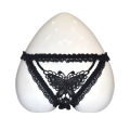 Women's butterfly open Sexy Mesh Lace Transparent Thong Panty. 