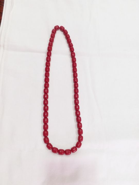 Newari%20Traditional%20Jewellery%20Set%20Gold%20Plated%20Ear%20Ring%20Silver%20Plated%20Mala%20And%20Red%20Muga%20Mala%20Silver%20Plated%20Kale%20-%20Image%203