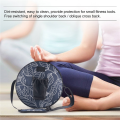 33X14cm Canvas Yoga Wheel Bag Multifunctional Wheel Special Large Capacity Storage Yoga Clothes Yoga Towel Bag. 