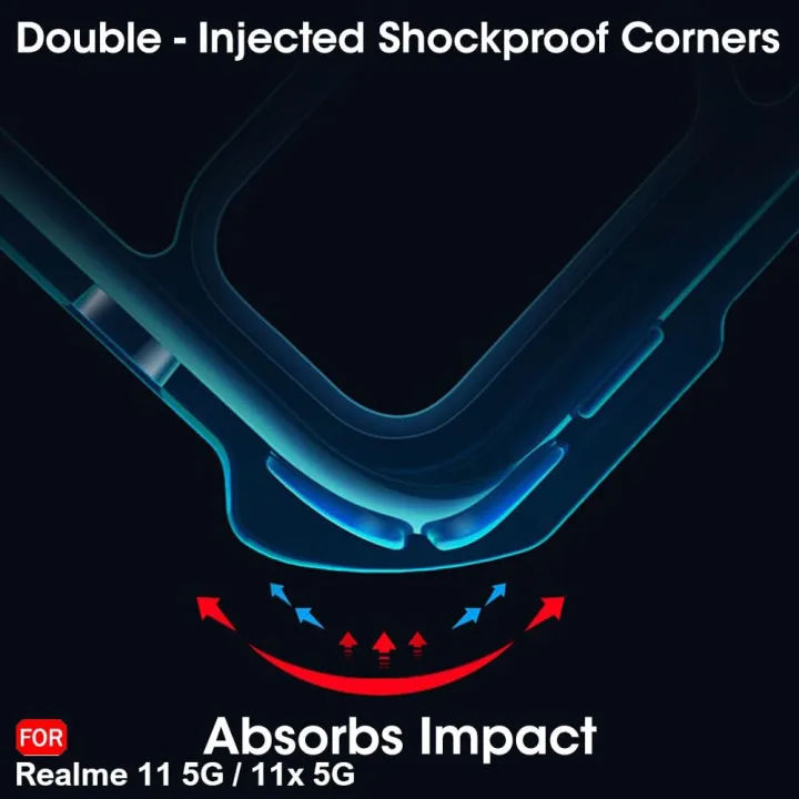 Realme%2011%205G/11X%205G%20Bumper%20Case%20%7C%20Back%20Hard%20Transparent%20Clear%20Shockproof%20TPU%20Phone%20Cover%20%7C%20-%20Image%203