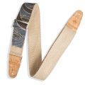 Levy's Leathers MH8P-001 Hemp Guitar Strap with Cork ends - Island Pattern. 