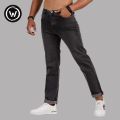 Wraon Dark Grey Stretchable Premium Straight Fit Jeans For Men - Fashion | Pants For Men | Men's Wear | Jeans |. 