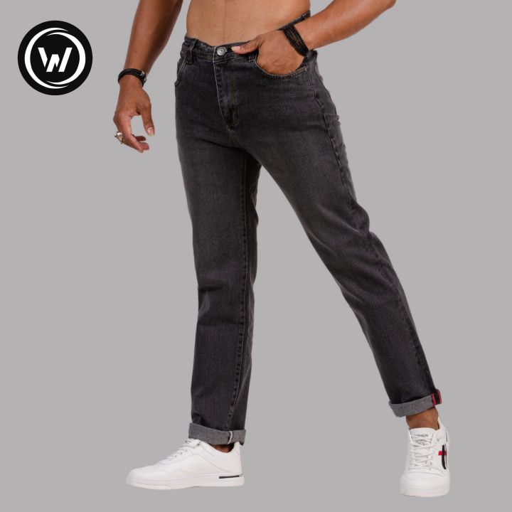 Wraon%20Dark%20Grey%20Stretchable%20Premium%20Straight%20Fit%20Jeans%20For%20Men%20-%20Fashion%20%7C%20Pants%20For%20Men%20%7C%20Men's%20Wear%20%7C%20Jeans%20%7C%20-%20Image%203