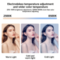 Handheld Ring LED Rechargeable Fill Light Portable Mobile Phone Live Broadcast Photography Desktop Selfie Light. 
