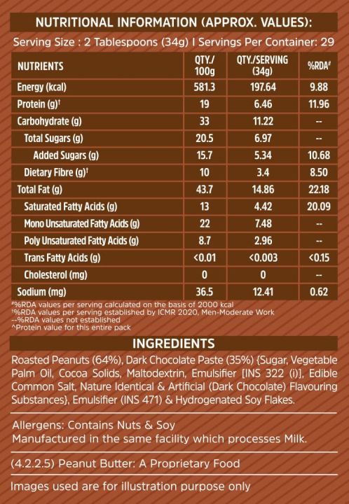 MuscleBlaze%20Chocolate%20Peanut%20Butter%20Crunchy%20-%201Kg%20-%20Image%202
