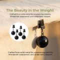 4 pcs Pendant Gravity Ball Curtain Weight Ball Windproof Durable Table Cloth Weights Rustproof with Clip Heavy Duty Drapery Weights Outdoor Use. 