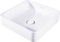 Cotto sensation wash basin square a counter. 