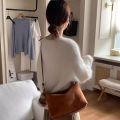 Cute Handbag Suede Shoulder Bag Solid Color Large Capacity Hobo Bag Fashion Ladies Crossbody Bag Autumn and Winter. 