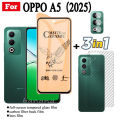 3 IN 1 OPPO A5 Ceramic Tempered Glass for OPPO A5X A3X A5 Pro A3 Pro Camera Lens Glass Screen Protector and Back Film. 