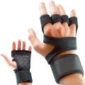 Black Weight Lifting Fitness Gym Gloves For Men And Women With Antiskid Wrist Support - Gym Gloves |. 