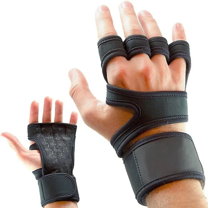 Workout%20Fitness%20Gym%20Sport%20Gloves%20With%20Wrist%20Support%20Grip%20Unisex%20-%20Image%204