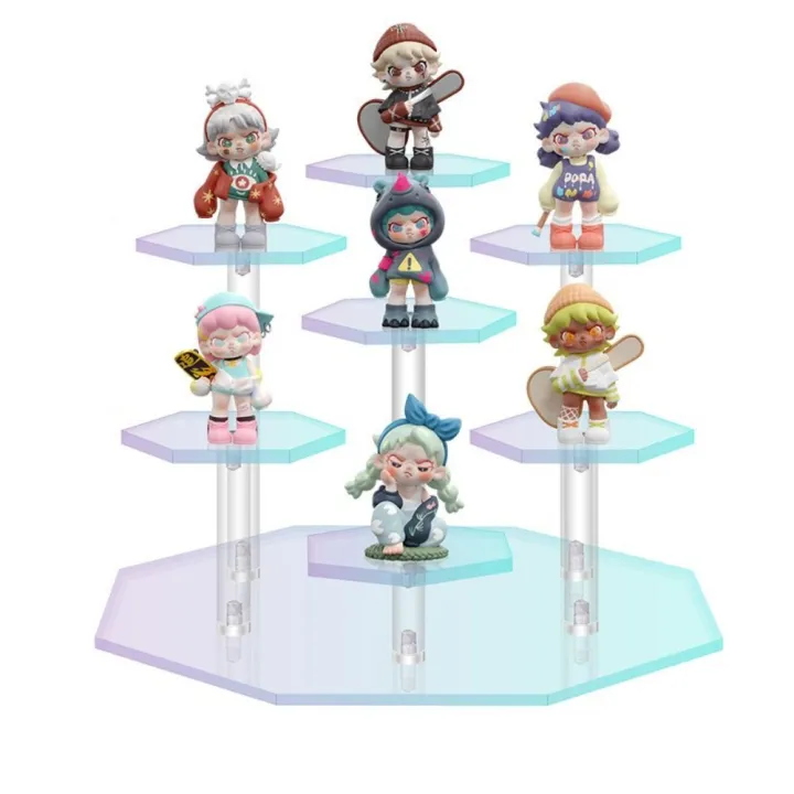 Display Rack Transparent Useful Removable Acrylic Display Rack Step Display Rack Transparent ...