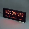 LED Digital Calendar JH3615 Digital LED Wall Clock, Length 36 cm with Calendar and Temperature Display / By Base. 
