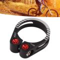 Durable Aluminum Alloy Bike Seat Post Clamp Adjustable Hollow Lock Mountain Road Bike Seat Post Clamp CNC Machined Lightweight Quick Release Bicycle Seatpost Clamp Bike Upgrades. 