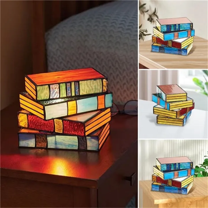 3PCS%20Stained%20Glass%20Stacked%20Books%20Lamp%20Vintage%20Handcrafted%20Glass%20Nightstand%20Desk%20Book%20Lamps%20Multicolor%20-%20Image%207