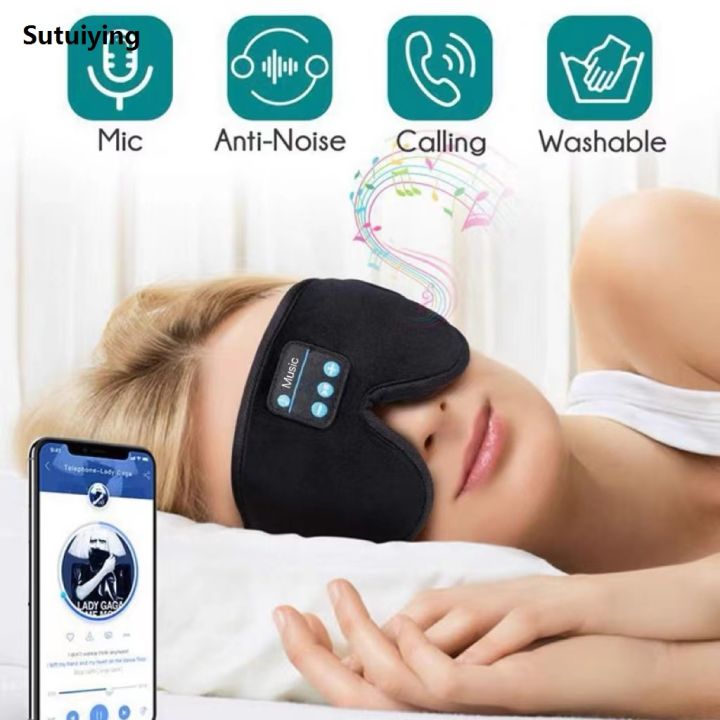 Sutuiying%20Sleep%20Headset%203D%205.0%20Headset%20Wireless%20Talk%20Binaural%20Stereo%20Fashion%20Sleep%20Artifact%20Breathable%20Music%20Eye%20Mask%20Mask%20Light%20Gift%20-%20Image%202