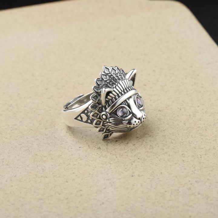 %E3%80%90New%20Arrivals%E3%80%91Elvis%20Presley%20Ring%20Live%20Mouth%20Retro%20Indian%20Cat%20Head%20Finger%20Ring%20Personalized%20Men's%20and%20Women's%20Fashionable%20Hand%20Jewelry%20-%20Image%202