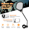 1 Pair Bike Rearview Mirror Safety Rear View Mirrors Adjustable. 