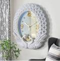 Creative Luxury Wall Clock Vintage Swan Diamond Painting Living Room Wall Clock Bedroom Silent Big Home Decor. 
