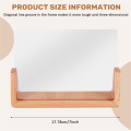 U-Shaped Acrylic Photo Frame Solid Wood Home Desk Decoration for Office/Bedroom/Living Room/Cafe. 