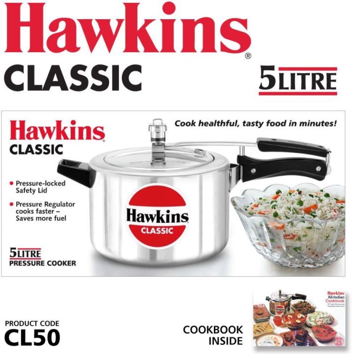 Hawkins%20Classic%20Pressure%20Cooker%20(CL50)%205%20L%20Capacity%20(Aluminium)%20-%20Image%202