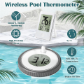 Wireless Pool Thermometer Floating Easy Read Digital Pool Thermometer Waterproof for Swimming Pools, Aquariums. 