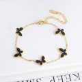 Butterfly Charm Bracelet for Women Teen Girls Black Blue Color Chain Jewelry Aesthetic Bracelets. 