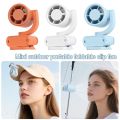Portable Rechargeable Mini Clip Fan with Clip With Digital Display Hat Clip Fan Rotatable Small Fan for Outdoor Travel. 