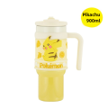 Portable Crayon Shin Chan Insulated Cup 316 Stainless Steel 900ml Direct Drinking Cup with Handle and Straw Large Capacity Double drinking cup Boys and Girls. 