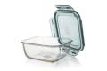 1Pcs Oven Safe Breakage Scratch Proof Borosilicate Glass Lunch Box With Air Tight Lid 800ml. 