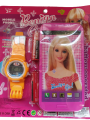 Benign Girl Mobile Phone Toys With Kids Hand Watch & Battery Operated Mobile Phone for Fun. 