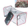 Foldable Fishing Net Dip Net Fish Cage Nylon Steel Wire Fishing Trap Cage MENGYU. 