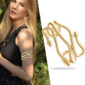 Open Snake Upper Arm Bangle Bracelet Adjustable Arm Cuff Bangle Bracelets for Women Fashion Jewelry. 